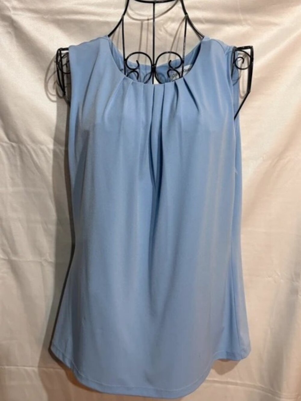 Calvin Klein power blue sleeveless cami blouse